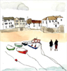 Grey Sky Over St. Ives Harbour, Cornish Study I