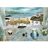 Primula and Patterned Tablecloth