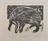 Badger in the Snow