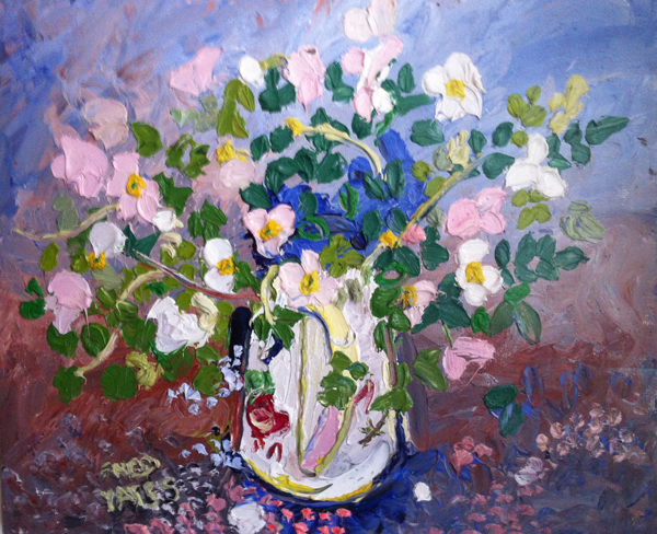 Garden Flowers in a Vase