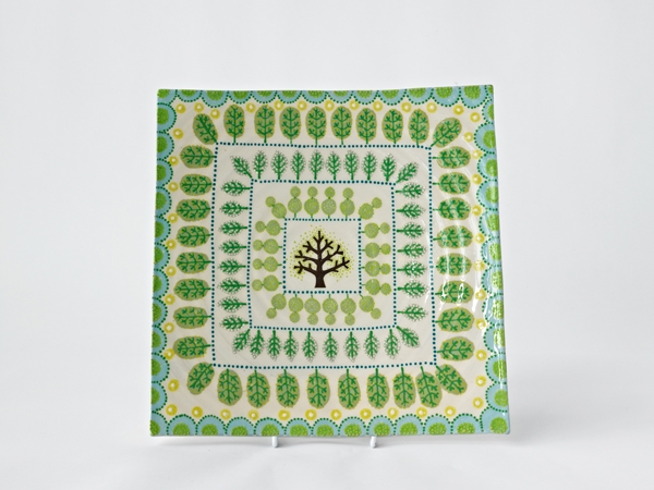 Topiary Square Platter